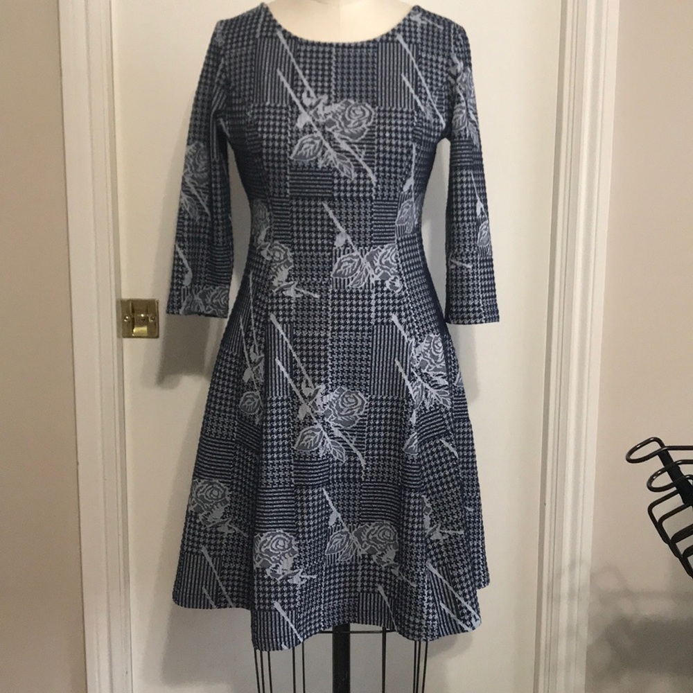ModCloth Navy Knit Skater Dress